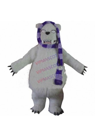 white polar bear mascot costume custom cartoon character cosply carnival costume SW3056