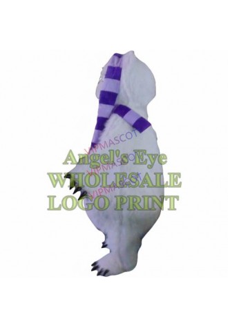 white polar bear mascot costume custom cartoon character cosply carnival costume SW3056