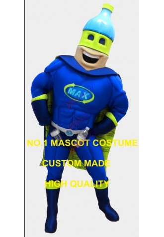 Anime Cosply Costumes Spring Water addventure max man Mascot Costume advertising Cartoon Character Superman Theme Fancy 1934