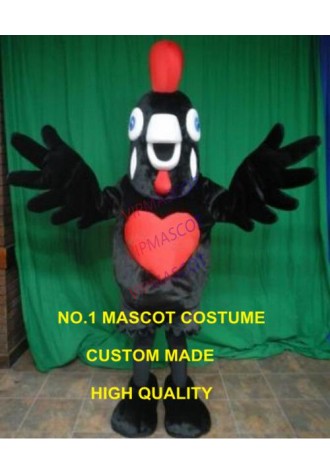 New Black Rooster Chicken Mascot Costume Customizable Cartoon Halloween Theme Anime Cosply Costumes Fancy Dress kits 2416