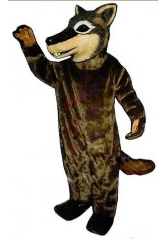 wild Coyote mascot costume wholesale adult size white eyes cartoon wolf theme anime cosplay costumes carnival fancy dress 2679