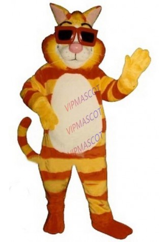 Cool Cat mascot costume new custom adult size cartoon tiger theme anime cosplay costumes carnival fancy dress kits 2725