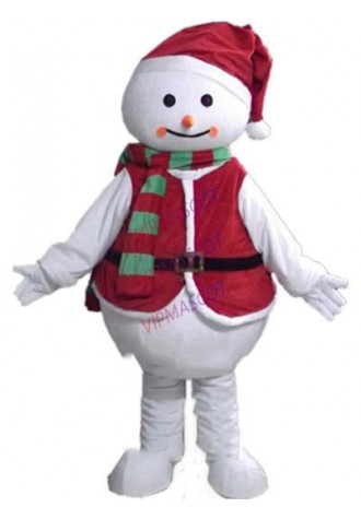 red snowman mascot costume snow man christmas custom cartoon character cosplay adult size carnival costume 3286