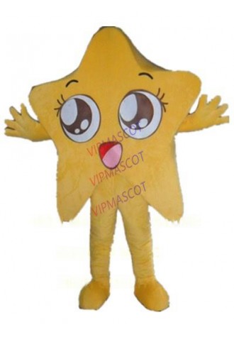 yellow star mascot costume custom cartoon character cosplay adult size carnival costume 3176