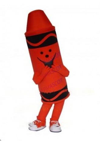 red tip crayola mascot costume custom cartoon character cosplay adult size carnival costume 3403