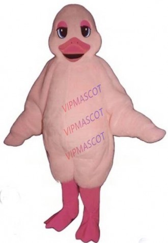 Pink Duckling mascot costume wholesale adult size miss duck theme anime cosplay costumes carnival fancy dress kits 2744