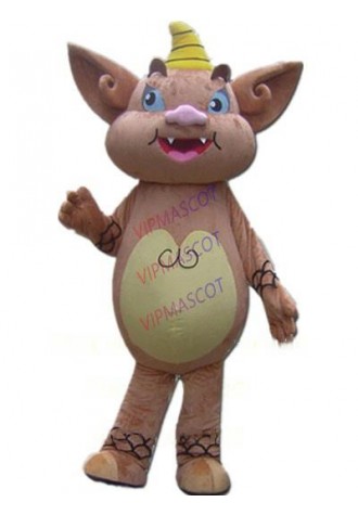 brown monster mascot costume custom cartoon character cosplay adult size carnival costume 3138
