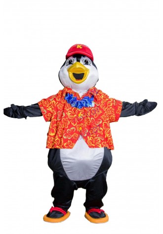 Penguin Mascot Costume with bag plush penguin mascot Cartoon Character carnival costume fancy Costume party