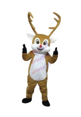 New design Deer Mascot Costume Brown Deer performing Clothing Cartoon Costume Adult Size Party Fancy Dress