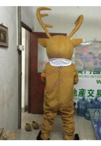 New design Deer Mascot Costume Brown Deer performing Clothing Cartoon Costume Adult Size Party Fancy Dress