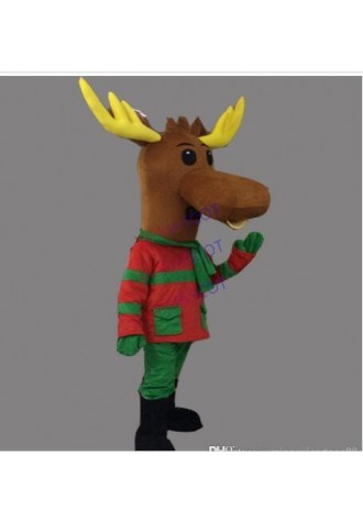 Lovely Christmas Milu deer mascot costume christmas deer Cartoon Costume performing costumes for adults Mascot Costume