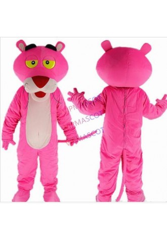 Top Selling The Pink Panther Leopard Mascot Costume Leopard Cartoon Costume fancy party Dress of Adult children Size factory