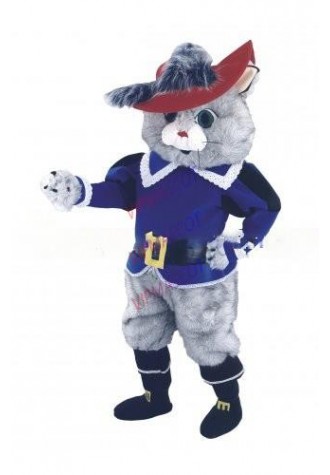 Can be washed with water High quality EVA Material Helmet Simulation fur Cowboy cat Mascot Costumes 073