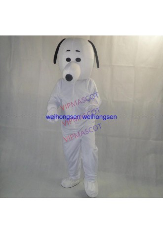 EVA Material Helmet White Dog Mascot Costumes Cartoon Apparel advertisement costumes Halloween Birthday party 100