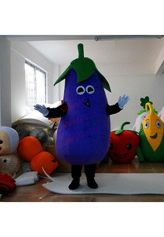 NEW EVA Material Eggplant Mascot Costume Vegetables Cartoon Apparel Halloween Birthday Cosplay advertisement 584