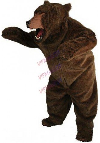 Not deformed EVA Material Simulation fur Brown bear Mascot Costumes Movie props show cartoon Apparel Cosplay 447