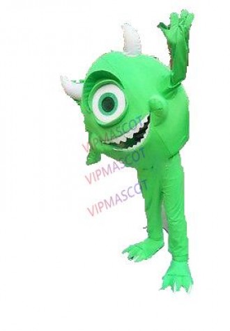 Make EVA Material Green Mike Monster Wazowski One-Eyed Mascot Costume Cartoon Apparel Masquerade Birthday party 766