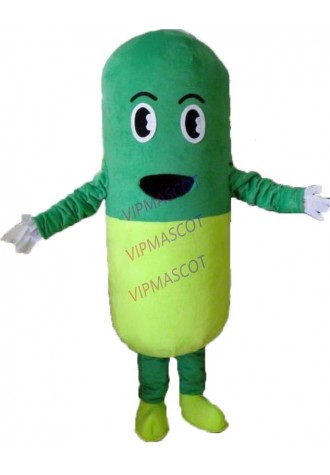 Factory directc Make EVA Material Green capsules Mascot Costumes Cartoon Apparel Birthday party Masquerade cosplay 890