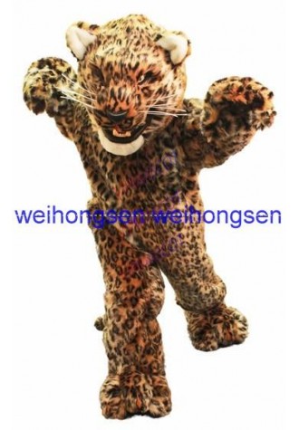 Rapid MaKe Can be washed with water EVA Material Helmet Simulation fur Leopard Mascot Costumes cartoon Apparel 385
