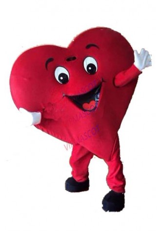 Red Heart of Adult Mascot Costume  Material RED HEART Mascot Costume  Fancy Dress Party   Festival Mascot Free Shipping