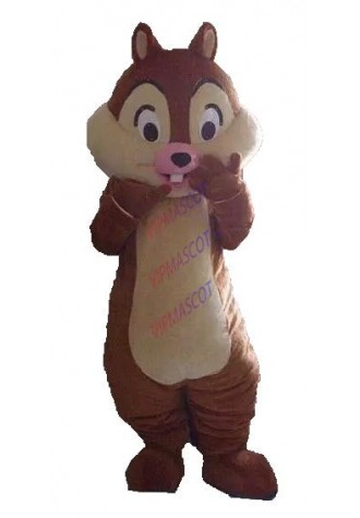 Chip E Dale Chipmunk  Adult Mascot Costume Fancy Outfit Cartoon Character for Halloween party event