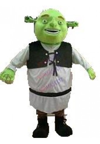 New Shrek Mascot Costume Cartoon Halloween Party outdoor Costume Adult Size with Green Fat Head Laughing Face Fast Shipping
