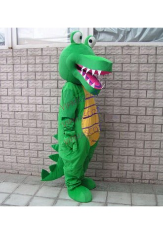 Top quality Make EVA Helmet Green crocodile Mascot Costumes Cartoon Apparel Birthday party Masquerade
