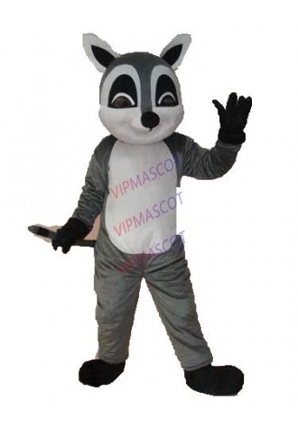 Adult Mascot Character Costume Cute Grey Racoon Mascotte Costume Cartoon Halloween Event party