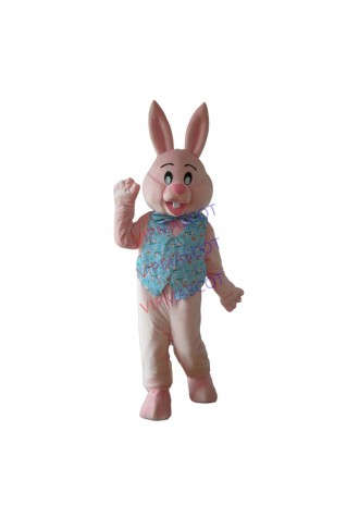 Adult Celebrating the Easter Bunny Rabbit Mascot Costume Carnival Festival Commercial Advertising Party Dress With Fan In Head