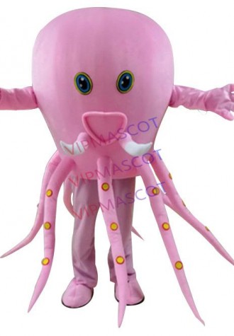 Mascot Pink Green Octopus Mascot Costume Custom Fancy Costume Ocean Anime Mascot Theme Fancy Dress Carnival Halloween Costume
