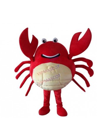 Red Crab Mascot Costumes Unisex Cartoon Apparel Cosplay Custom Made Adult Size