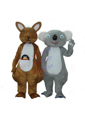 Hot Sale Adult Lovely Koala Kangaroo Mascot Costume Custom Made Mascot Fancy Dress Costumes Animal Costume Party Costumes
