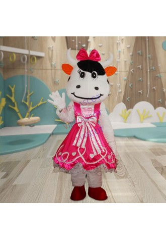 Halloween Cow Mascot Costume Adult Top Quality Cartoon Cow Cartoon Mascot Costumes for Carnival Party Cosplay Advertising Events