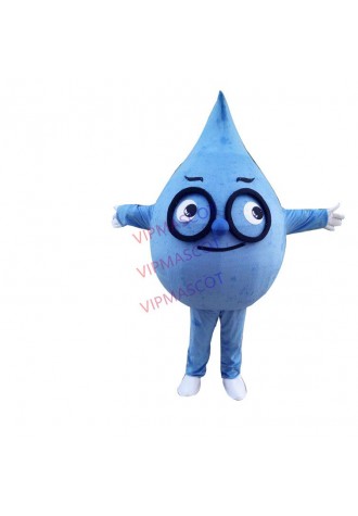 Water Drop Mascot Costume Adult Size Apparel Fancy Dress Christmas Cosplay for Halloween Party Event