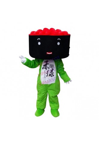 Anime Cartoon Sushi Mascot Costume Japanese Food Theme Sushi Mascotte Fancy Dress Fast Food Advertising Restaurant Adult Suit