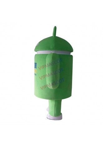 green android mascot costume custom cartoon character cosplay adult size carnival costume