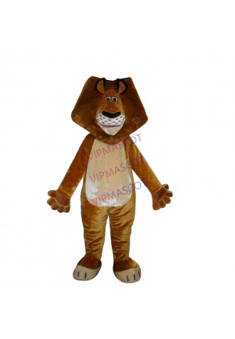 Friendly lion mascot costume adult wild animal male lion king carnival party mascot set