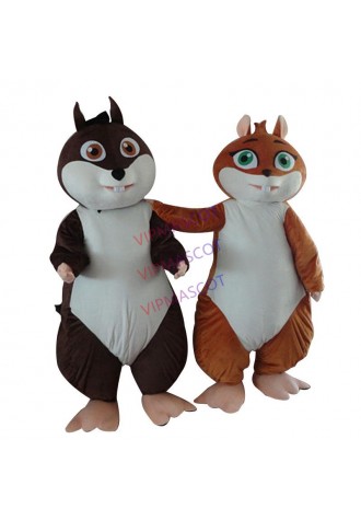Cute squirrel mascot costume can be customized