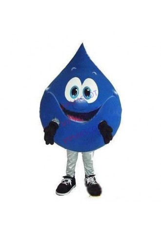 mascot Purified Blue Water Drop Mascot Cosctume Adult Size Clearwater Drop Elf AD Mascotte Outfit Suit EMS FREE SHIPPING