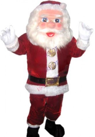 mascot Christmas Santa Claus Mascot Costume Cartoon Character Xmas Santa Claus Mascotte Outfit Suit EMS FREE SHIPPING