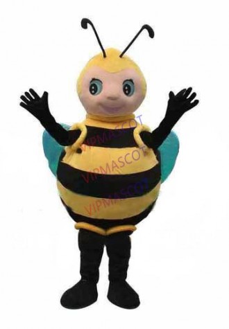 mascot Good Quality Adult Size Honey Bee Mascot Costume Cartoon Character Bee Party Carnival Costumes Fancy Dress