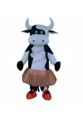 mascot Milkcow Dairy Cattle Milk Cow Girl Mascot Costume Cartoon Character Milk Cow Cosply Carnival Costume