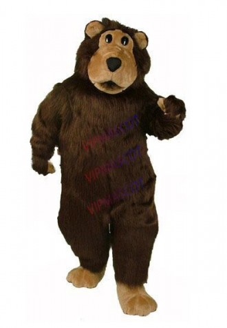mascot Brown Fur Boris Bear Mascot Costume Adult Size Deluxe Plush Brown Bear Mascotte Mascota Outfit Suit Fancy Dress