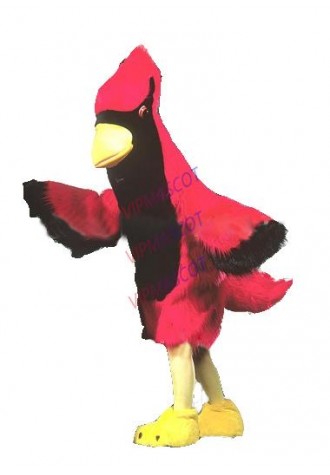 mascot Red Parrot Cardinal Mascot Costume Adult Size Red Birds Mascotte Outfit Suit Stage Props Party Cosply Fancy Dress