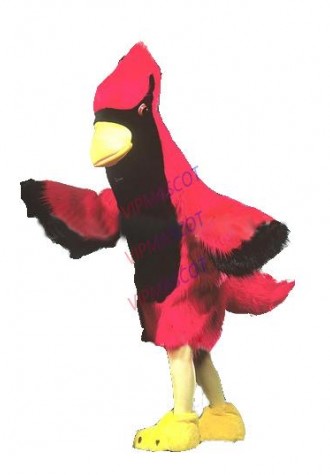 mascot Red Parrot Cardinal Mascot Costume Adult Size Red Birds Mascotte Outfit Suit Stage Props Party Cosply Fancy Dress