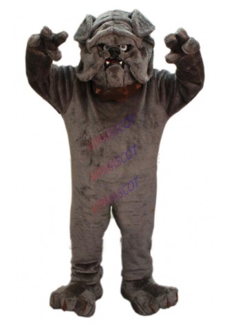 mascot Grey Bulldog Mascot Costume Adult Size Bulldog Mascotte Mascota Outfit Suit Party Carnival Holiday Fancy Dress