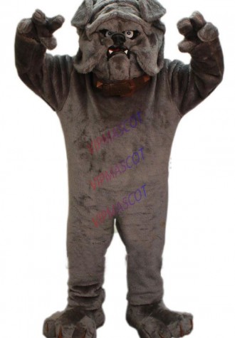 mascot Grey Bulldog Mascot Costume Adult Size Bulldog Mascotte Mascota Outfit Suit Party Carnival Holiday Fancy Dress