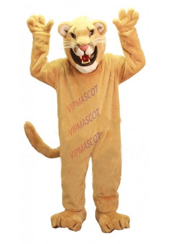 mascot Golden Cougar Mascot Costume Adult Size Lion Cat Mascotte Mascota Outfit Suit Fancy Dress Party Cosply Costume