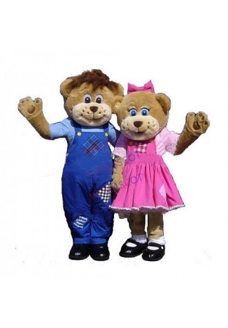 mascot 2pcs farm bears mascot costume custom fancy costume anime cosplay kits mascotte theme fancy dress carnival costume