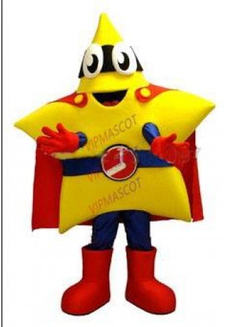 mascot yellow super star mascot costume custom fancy dress cosplay Cartoon mascotte costume carnival costume fancy Costume